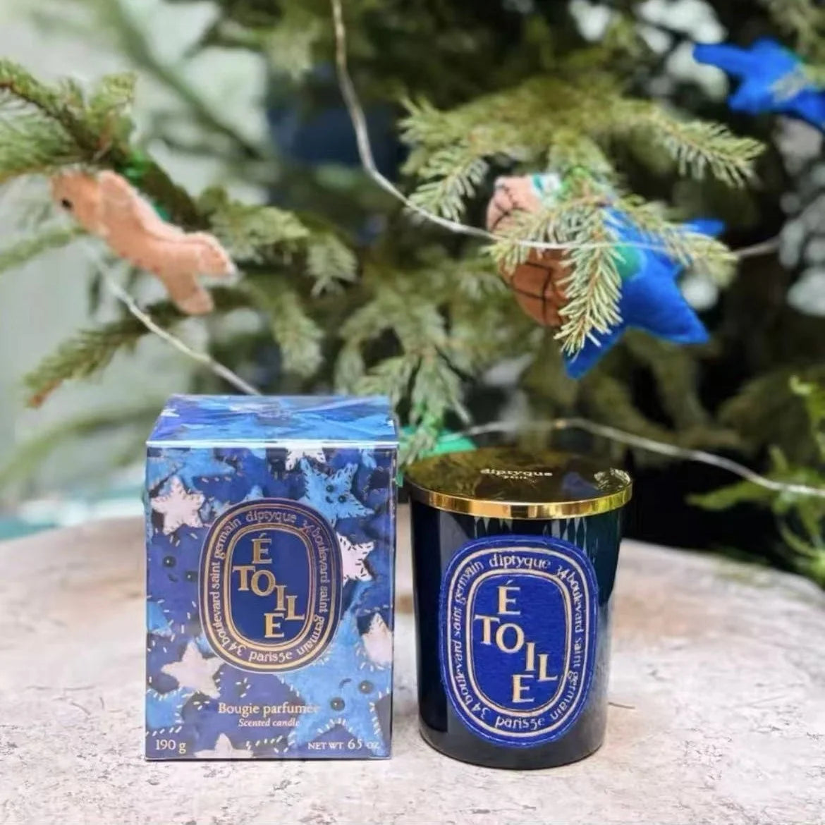 Diptyqueing Christmas Tree Romantic Candles Scented Fragrance Carousel Scented Candle Lid Perfume Aroma Home Decor Luxury Gift