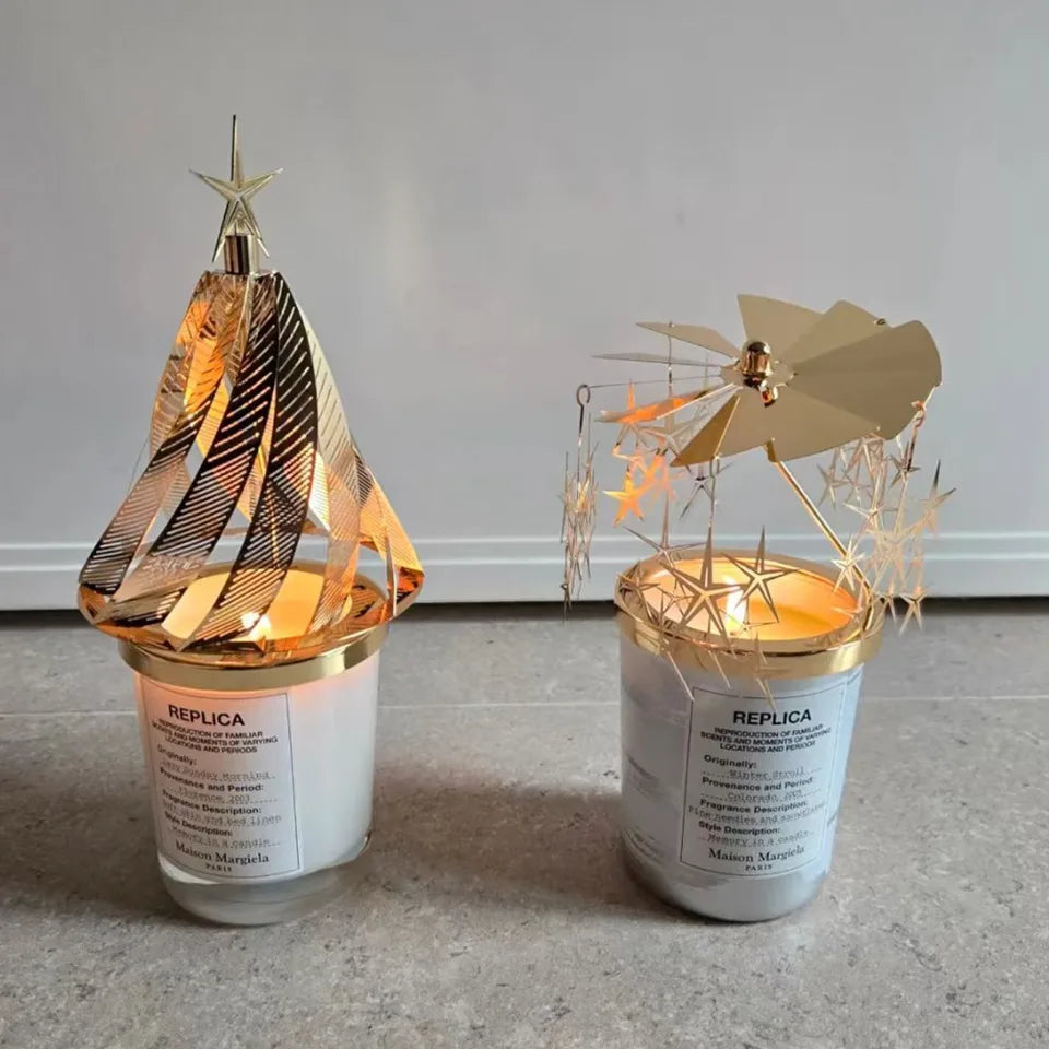 Diptyqueing Christmas Tree Romantic Candles Scented Fragrance Carousel Scented Candle Lid Perfume Aroma Home Decor Luxury Gift