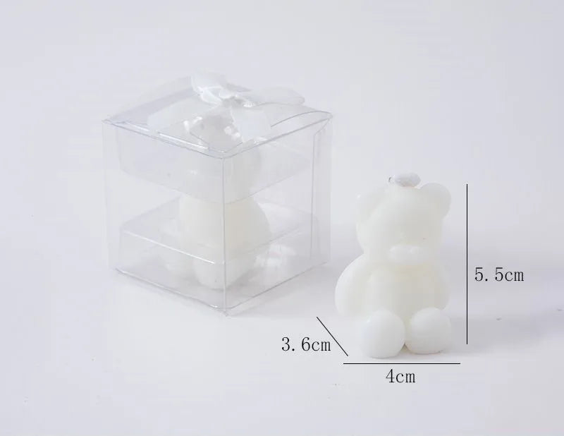 10PCS Cute Mini Bear Aromatherapy Candle Cup Creative Home Decoration Birthday Gift Candle Companion Gift