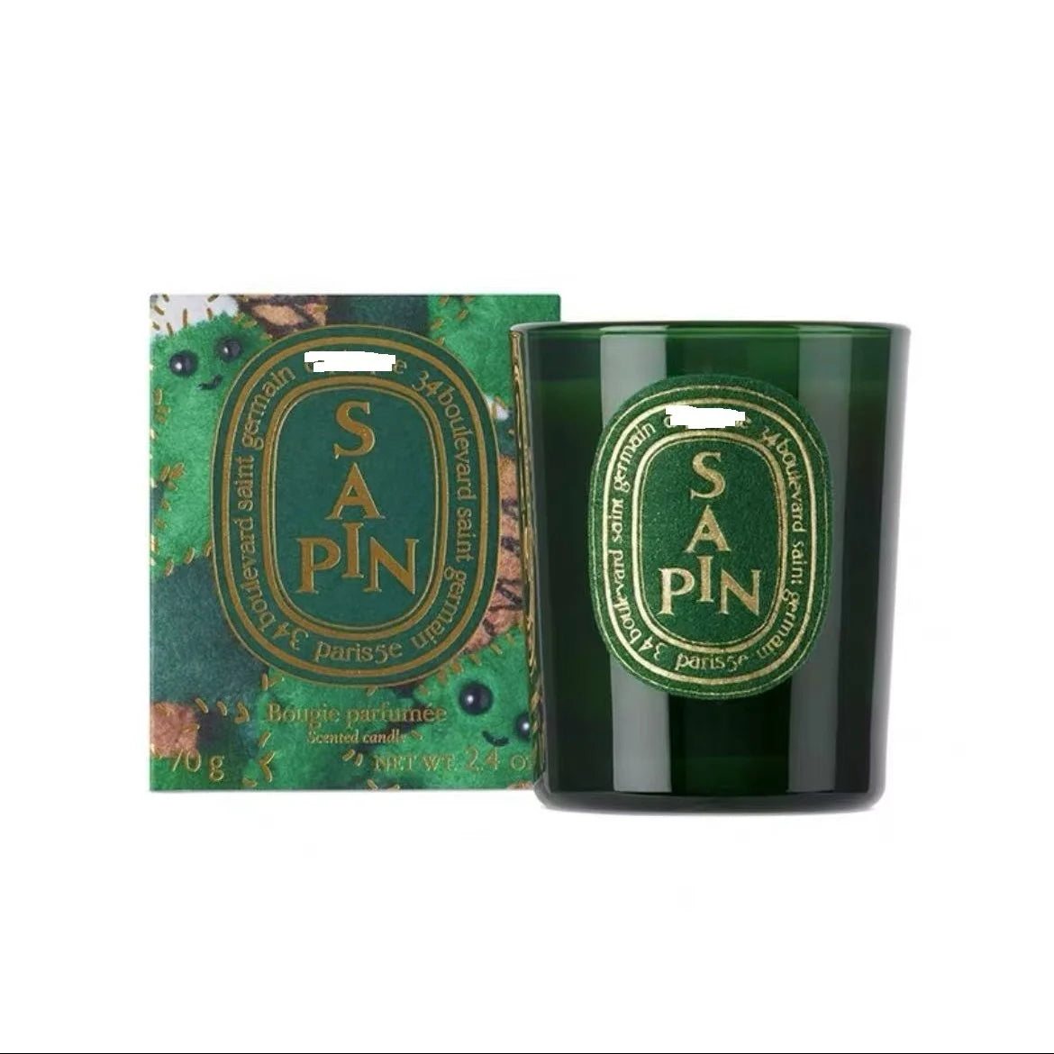 Diptyqueing Christmas Tree Romantic Candles Scented Fragrance Carousel Scented Candle Lid Perfume Aroma Home Decor Luxury Gift