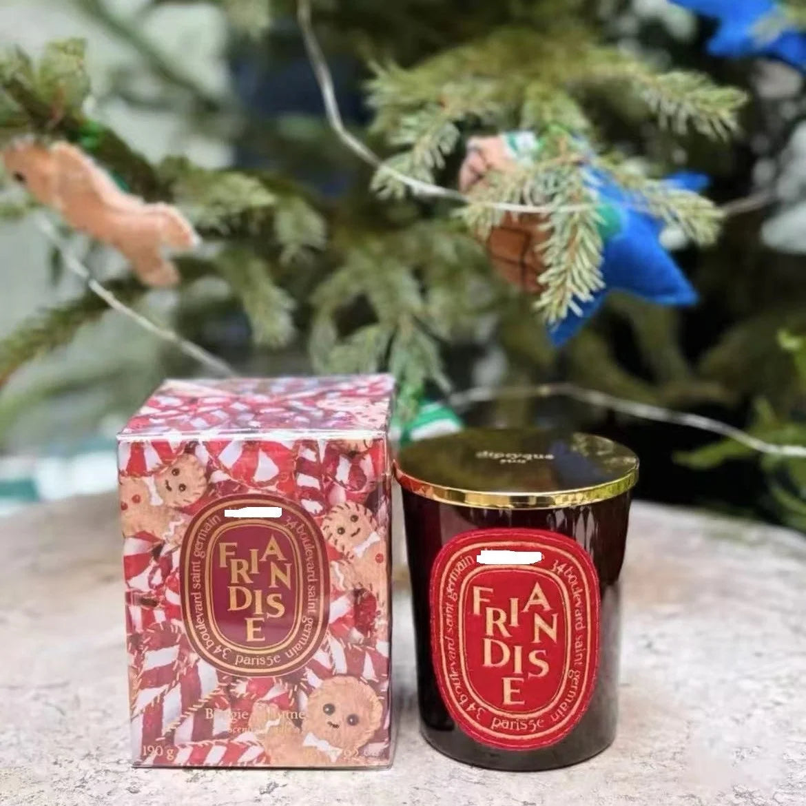 Diptyqueing Christmas Tree Romantic Candles Scented Fragrance Carousel Scented Candle Lid Perfume Aroma Home Decor Luxury Gift