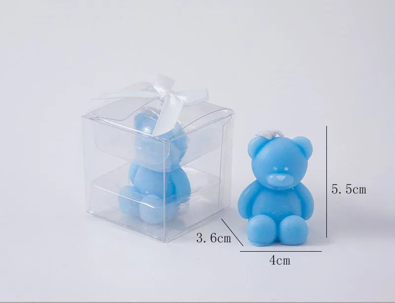 10PCS Cute Mini Bear Aromatherapy Candle Cup Creative Home Decoration Birthday Gift Candle Companion Gift