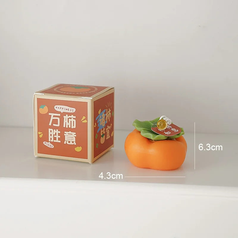 Handmade Avocado Scented Candle Smokeless Soy Wax Home Decoration Ornaments New Year Souvenir Birthday Fragrance Gift