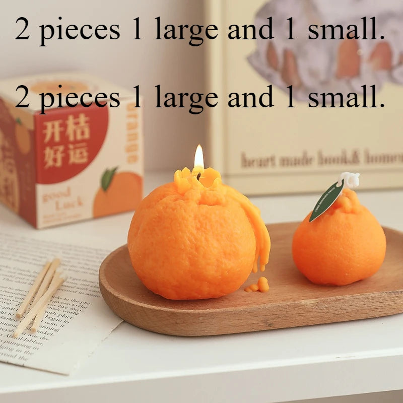 Handmade Avocado Scented Candle Smokeless Soy Wax Home Decoration Ornaments New Year Souvenir Birthday Fragrance Gift