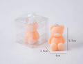 10PCS Cute Mini Bear Aromatherapy Candle Cup Creative Home Decoration Birthday Gift Candle Companion Gift