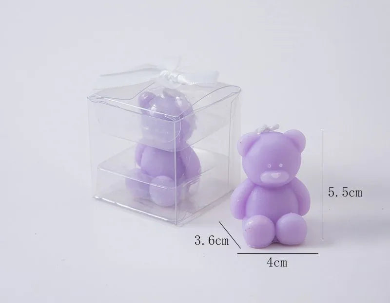 10PCS Cute Mini Bear Aromatherapy Candle Cup Creative Home Decoration Birthday Gift Candle Companion Gift