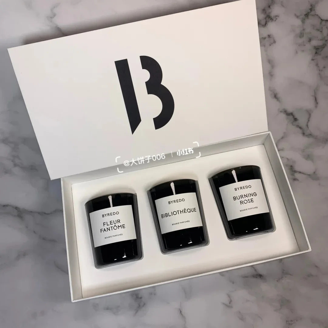 Bibliotheque Aromatherapy Candle Simple Design Burning Rose Home Decor Scented Candle Fleur Fantome Atmosphere Fragrance Gift